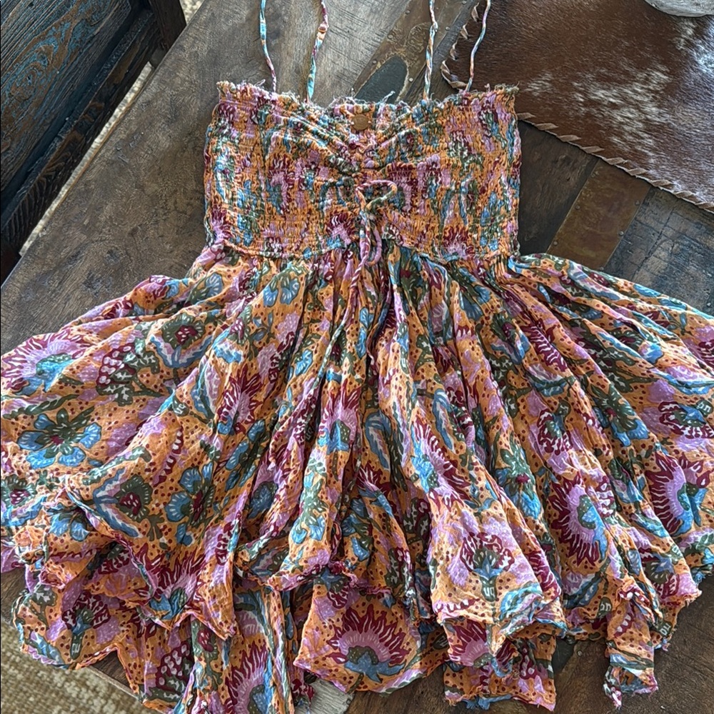 Free people smocked cami top size large